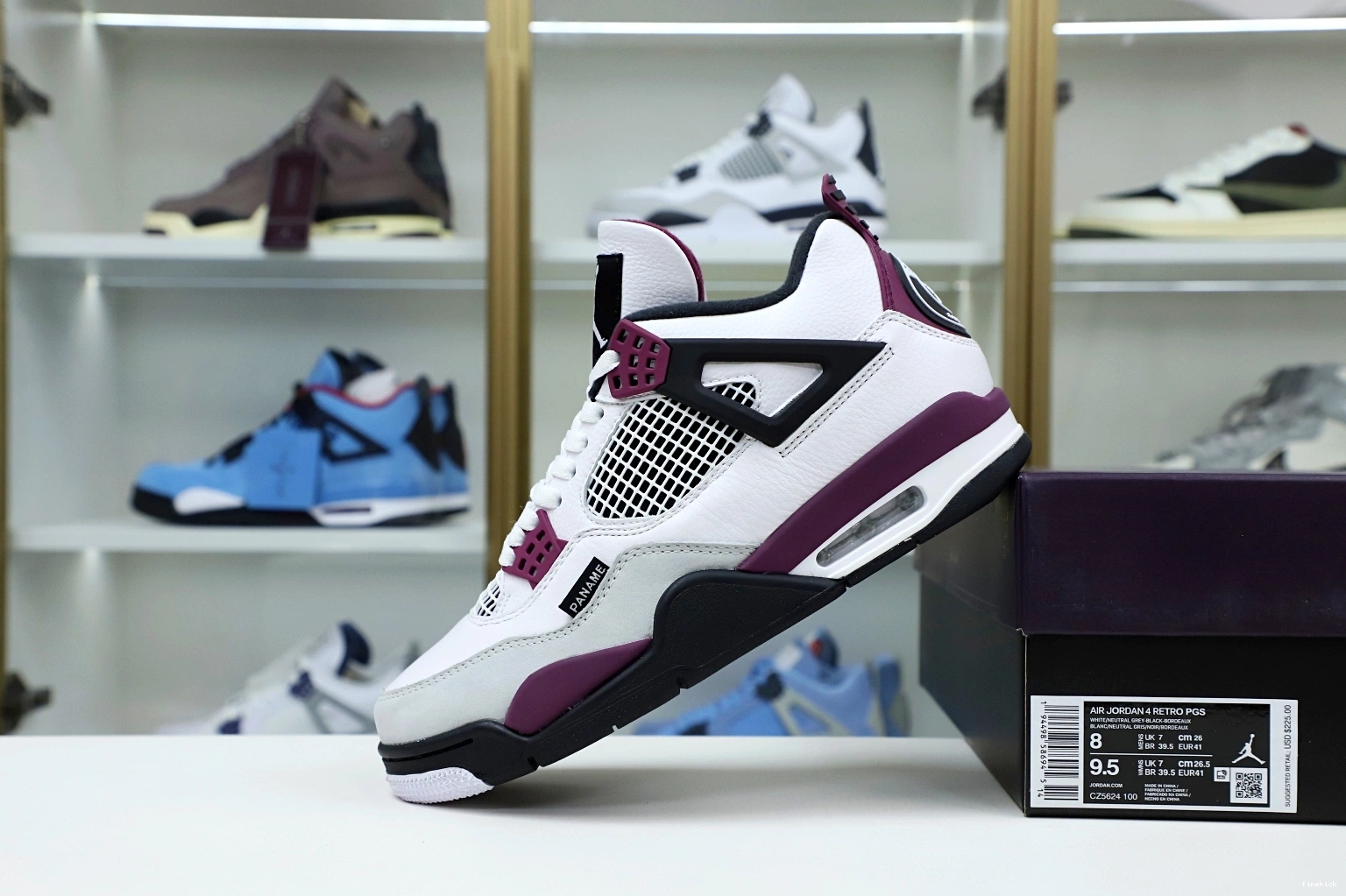RETRO 4 SAINT-GERMAIN 'BORDEAUX' AIR AIR JORDAN X JORDAN PARIS 1102